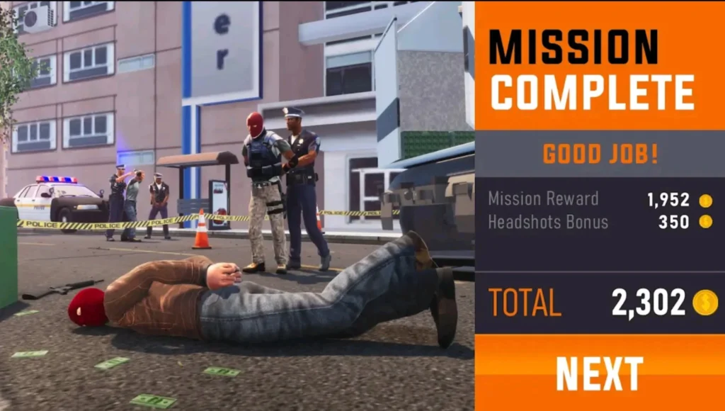 Mission Complete of Sniper 3D Mod APK