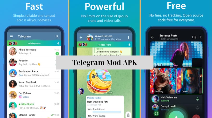 fast,powerfull,free screenshort of telegram mod apk