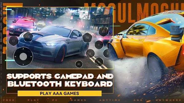 supports gamepad of mogul cloud game mod apk