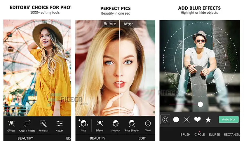 Blur Effects in youcam Perfect Mod Apk